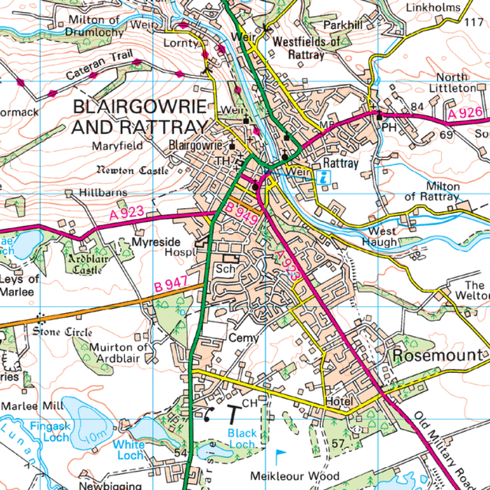 OS53 Blairgowrie and Forest of Alyth